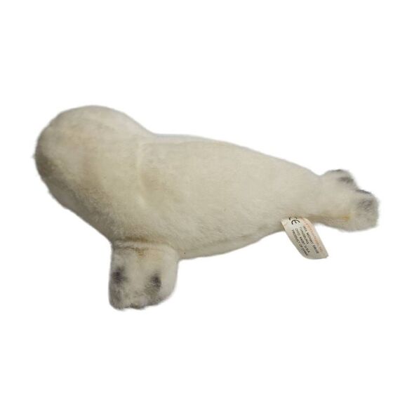 K And M International Inc. Kid's White Baby Seal Stuffed Animal Toy - Picture 8 of 14
